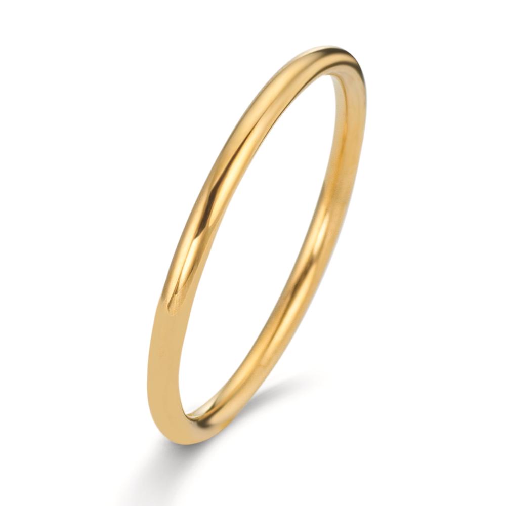 Stacking ring Stainless steel Yellow IP coated