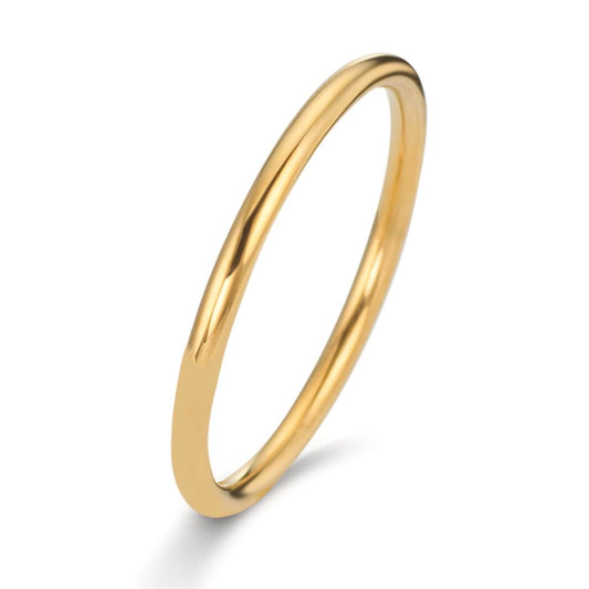 Stacking ring Stainless steel Yellow IP coated