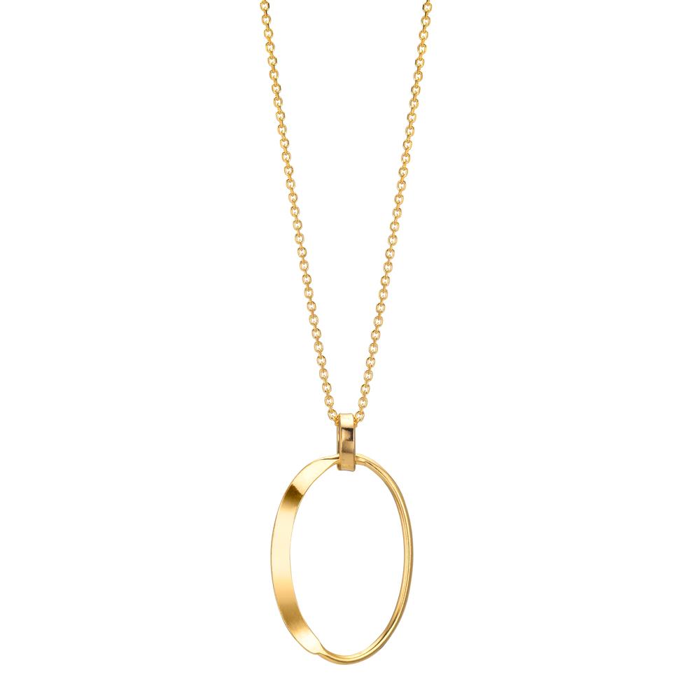 Necklace Silver Yellow Gold plated 40-44 cm