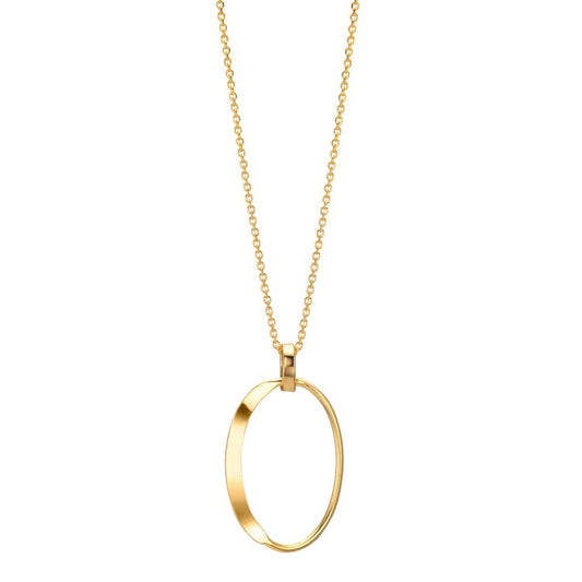 Necklace Silver Yellow Gold plated 40-44 cm