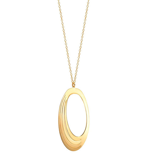 Necklace Silver Yellow Gold plated 40-44 cm