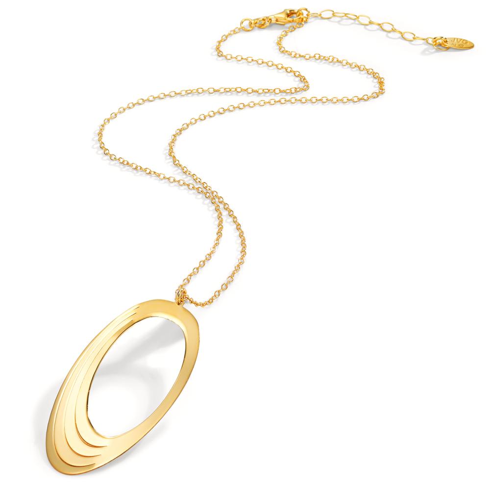 Necklace Silver Yellow Gold plated 40-44 cm