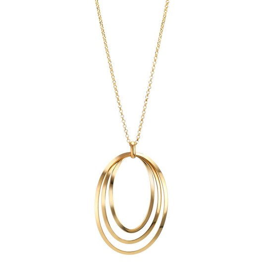 Necklace Silver Yellow Gold plated 40-44 cm