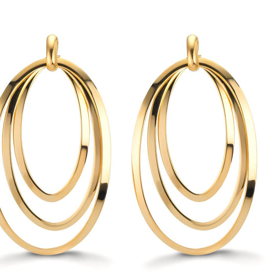 Drop Earrings Silver Yellow Gold plated