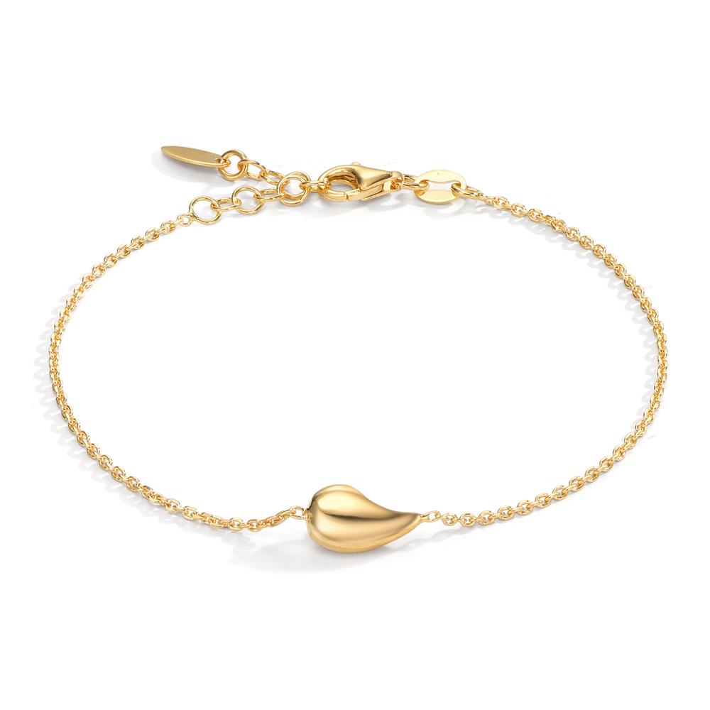 Bracelet Silver Yellow Gold plated 17-19 cm