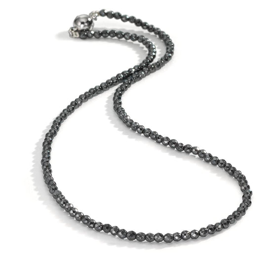 Necklace Stainless steel Hematite 3 mm 42 cm