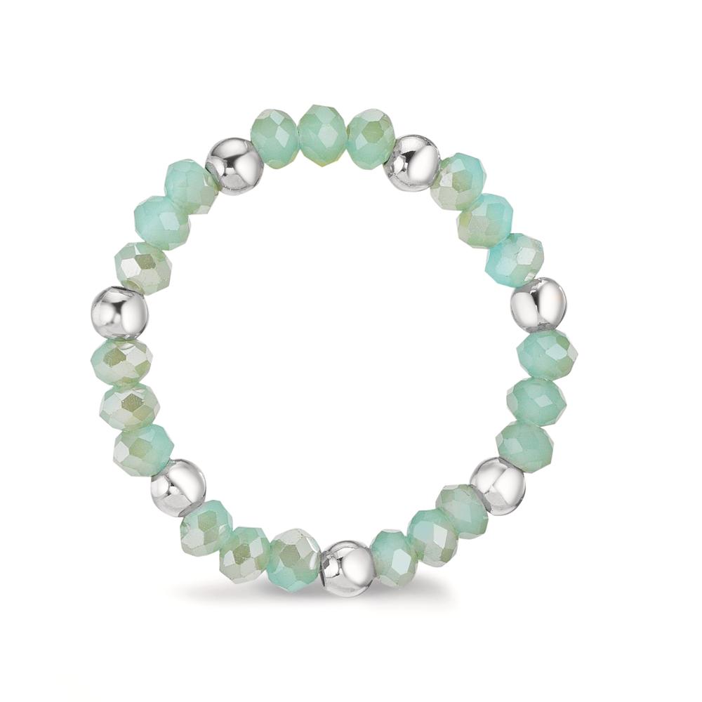 Ring Stainless steel Crystal Turquoise, 3 mm