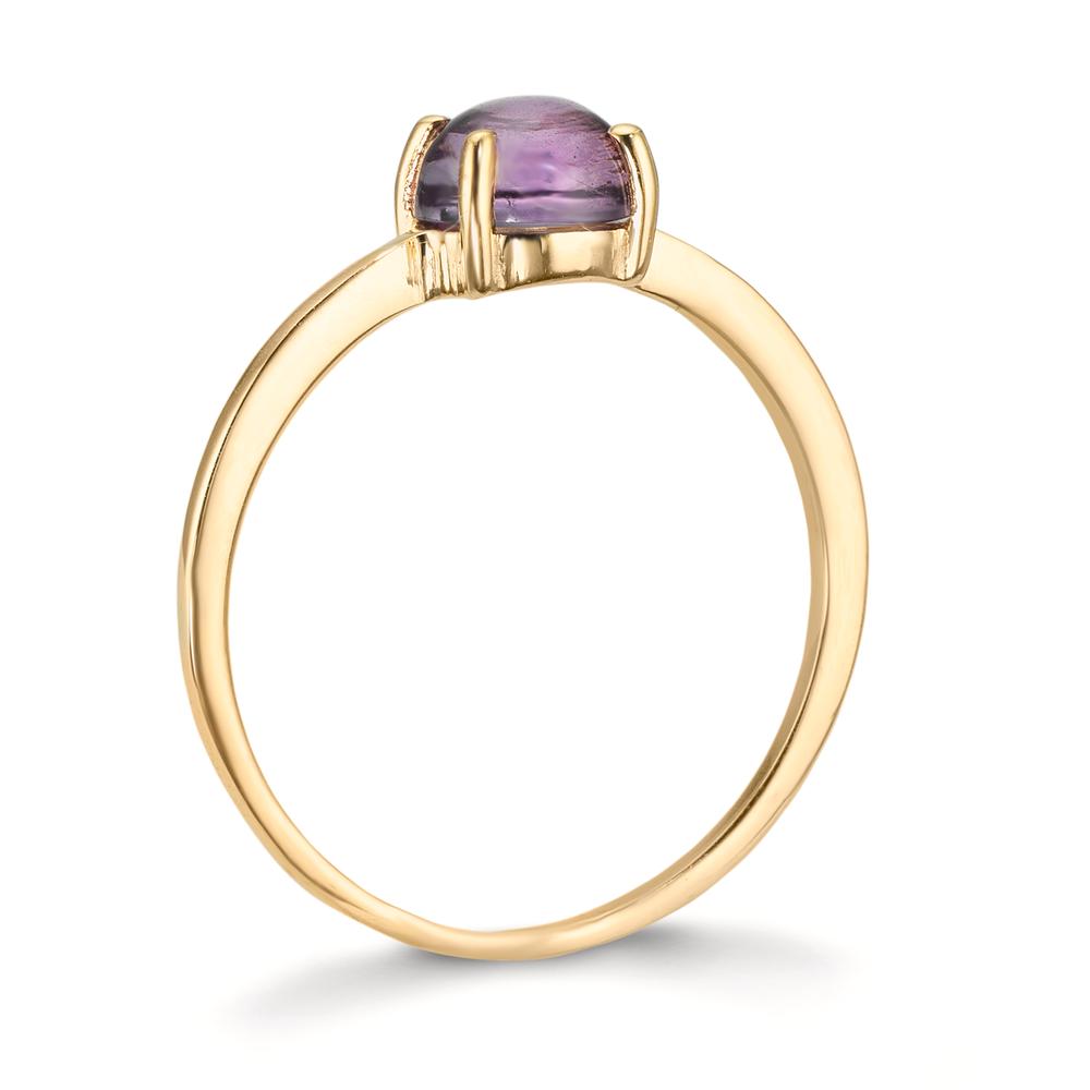 Ring 9k Yellow Gold Amethyst 5.5 mm