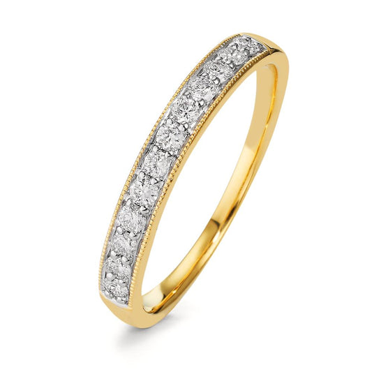 Memory ring 18k Yellow Gold Diamond 0.25 ct, 12 Stones, w-pi3