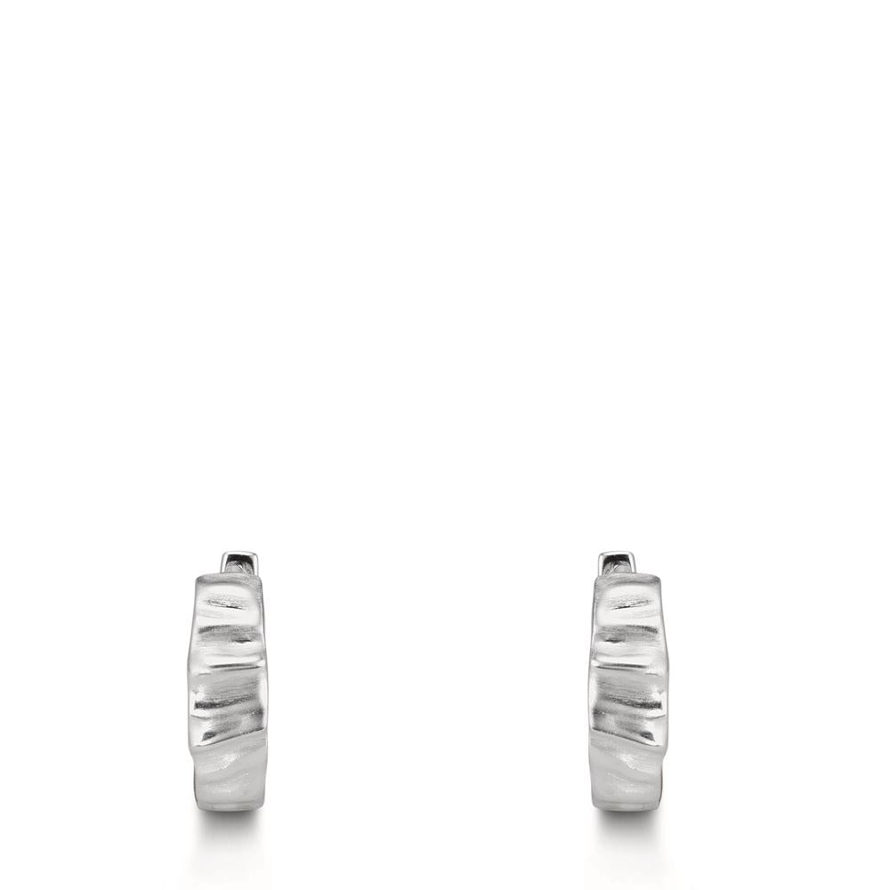Hinged hoop Silver