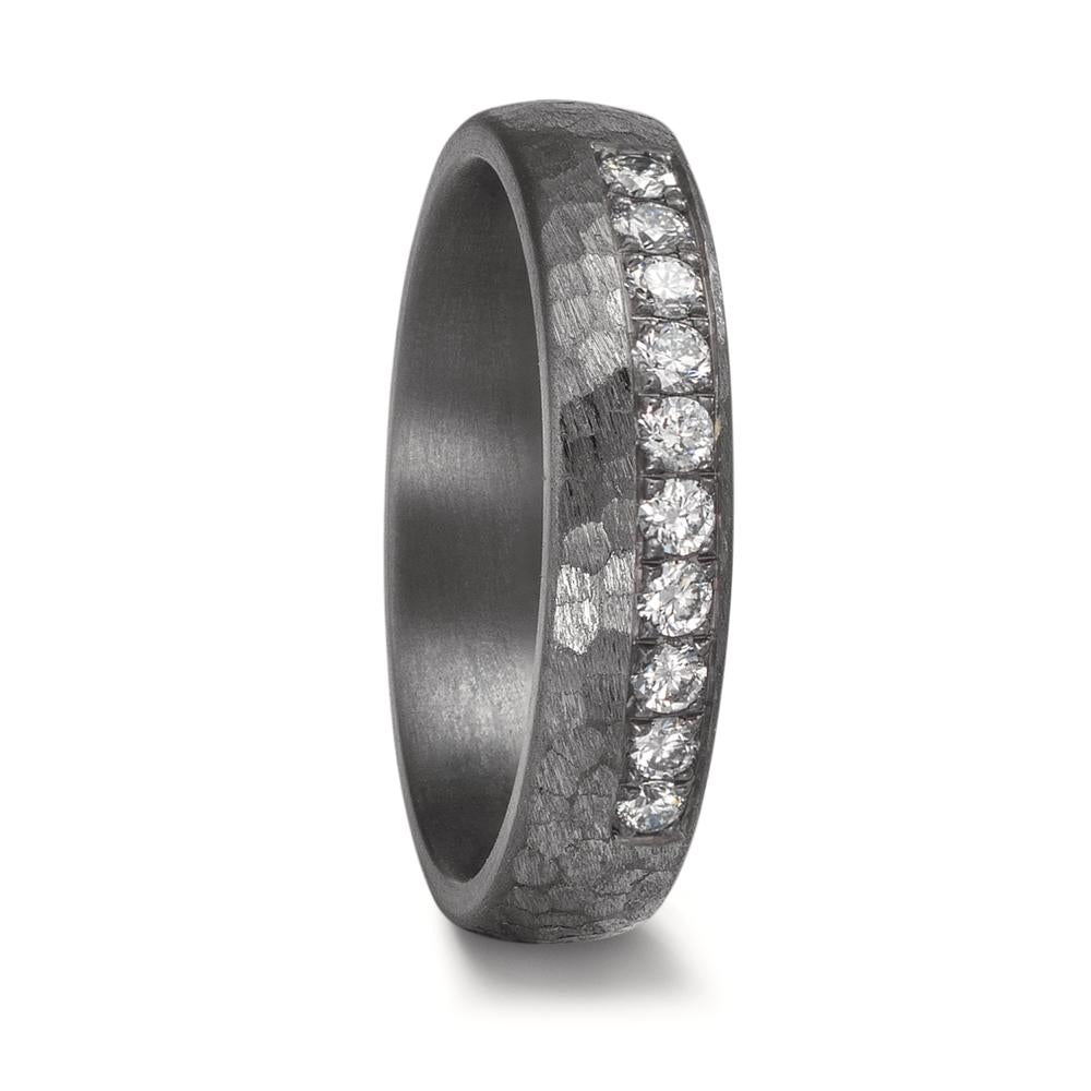 Wedding Ring Tantal 999 Lab-grown Diamond 0.25 ct, 10 Stones, tw-vsi