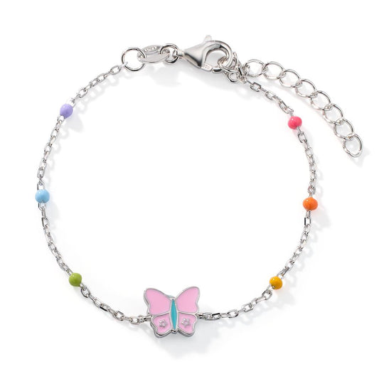 Bracelet Silver Rhodium plated Butterfly 16-19 cm